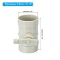 thumbnail image 2 of Unique Bargains 2.5' HVAC Duct Manual Volume Damper, 2 Pack PP Adjustment Flame Retardant Airflow Backdraft Damper Control Beige, 2 of 5