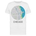thumbnail image 1 of Minimalistic Chicago City Map T-Shirt Men -Image by Shutterstock, Male 3X-Large, 1 of 2
