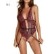 thumbnail image 1 of Mono Cuerpo con cuello en V profundo Encaje Lencería transparente Lady Top Nightwear, L Inevent XX000102-03, 1 of 7