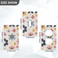 thumbnail image 7 of Yayeee Blank Wall Plate Cover 1-Gang 4.5"x2.7" Home Unused Decorative Outlet, Beige Retro Flower, 7 of 7