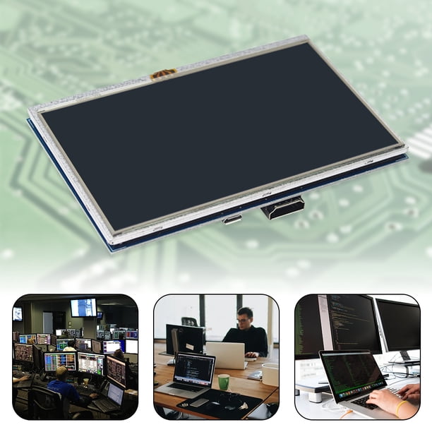 Kit de visualización compatible con HDMI de pantalla táctil LCD de 5 pulgadas para Raspberry Pi 3B+