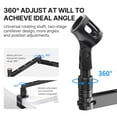 thumbnail image 6 of Ulanzi LS26 Low Profile Microphone Arm with Cable Management Desk Clamp 360° Rotatable Foldable Mic Stand for Streaming Podcasting Recording – Fits 1/4" 3/8" 5/8" Microphones, 6 of 19