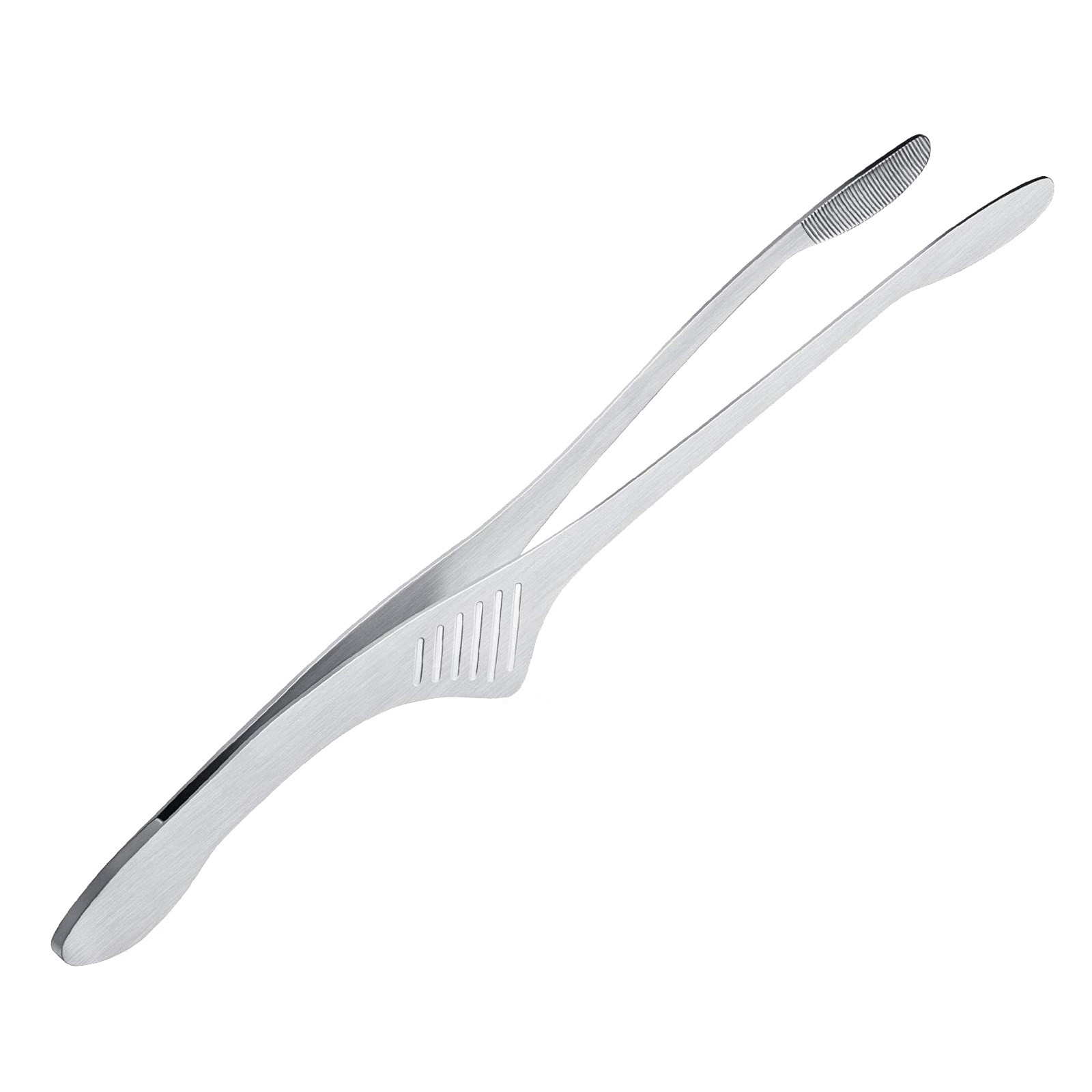 Guvpev Stainless Steel Grill Tongs Korean Japanese BBQ Tongs Kitchen