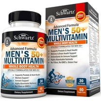 BioSchwartz Once Daily Multivitamin for Men 50  for Whole Body Health, 60 Capsules