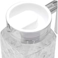 thumbnail image 4 of Tea Pitcher, Acrylic Kitchen Water Pitcher with Lid, Diamond Pattern Tea Beverages for Juice(Transparent, 1.1 liters 1-50), 4 of 7