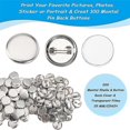 thumbnail image 5 of 600 Pcs Blank Button Making Supplies 25Mm/1Inch Back Button Pin Making Kit Metal Badge Parts compatible Button Making Machine (GET IT)_Gift Of G, 5 of 5