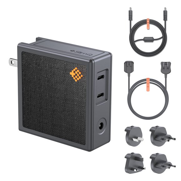 Bloque de carga SlimQ 150 W DC GaN de 3 puertos (1 DC + 2 USB-C) PD3.0