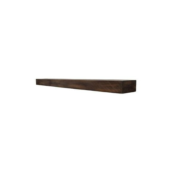 Lexington Hearth FS-2-LH-MD 2 ft. Extension Flat Sawn Beam Fireplace Mantels, Maduro