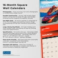 thumbnail image 6 of Supercars | 2026 12x24" (Hanging) Monthly Square Wall Calendar | Plato, 6 of 9