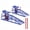 Blue + Iron, variant on FENGFAN Hydraulic Auto Car Service Lift Ramps 5 Ton 10000 LBS Foot Pedal Red Steel 2 Pack