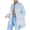 White, variant on Black Jean Jacket Women Women's Fashion Long-Sleeved Casual Button Loose Jacket with Burrs and Holes S-66 White XL