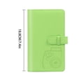 thumbnail image 2 of Cuero de la PU, colección de tarjetas fotográficas instantáneas, álbum, estuche para imágenes para Mini 8/9/7 s / 25/70/90, verde 96 bolsillos, 3 pulgadas, Scienceny EL2187-04B, 2 of 2