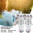 thumbnail image 2 of Religious Tumbler with Handle 40oz Stainless Steel Travel Mug Insulated Coffee Cup, Christian Birthday Gifts for Women Religious Inspirational Gifts for Women Gift for Sister Best Friend Woman, 2 of 6