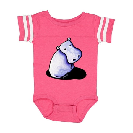 

Inktastic Groovy Purple Hippo Gift Baby Boy or Baby Girl Bodysuit