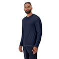thumbnail image 3 of Hanes Sport Cool DRI Men's Performance Long Sleeve T-Shirt Navy S, 3 of 5