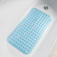 thumbnail image 5 of Semfri Bath Tub Shower Mat Medium Size 27.5 x 15 inch Non Slip Bath Tub Mats Shower Mats with Drain Holes and Suction Cups Clear Blue, 5 of 6