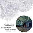 thumbnail image 1 of Que Brillan En La Oscuridad Copo De Nieve Multicolor Pegatinas De Pared Calcomanías De Pared Calcomanías De Techo Para Niños Niñas Niños Dormitorio 50 Piezas seitruly HA046576-01, 1 of 6