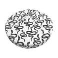 thumbnail image 1 of Balery Hand Drawn Snake Fundas de asiento para taburete de bar redondo de tela de terciopelo ajustables que protegen de arañazos y manchas para sillas de 14 a 17 pulgadas.-14 inch, 1 of 7