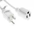 thumbnail image 2 of 35 Feet 16/3 SJTW White Power Extension Cord White Plug, 2 of 2