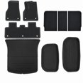 thumbnail image 1 of 3D All-Weather LHD RHD Striped Floor Mats for Tesla Model Y 5 Seat 2024 2021 2022 2023 Custom Fit XPE Car Trunk Mat Floor Liners, 1 of 7