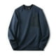 thumbnail image 3 of Suéter deportivo y de ocio de algodón para exteriores de otoño para hombre, con cuello redondo, pegamento prensado y sudadera con capucha con bolsillo en contraste, 3 of 5