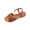 Brown, variant on VEKDONE Women's Platform Sandals Women's Fashion Casual Summer New Style Solid Color Open Toe High Top Low Heel Thick Zipper Roman Shoes Sandals
