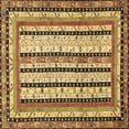 thumbnail image 1 of Ahgly Company Indoor Square Abstract Brown Modern Area Rugs, 7' Square, 1 of 4