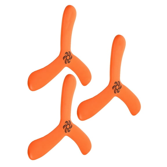 RENACLIPY Eva Boomerangs Orange 3-Pack for Outdoor Sports and Recreational Use Lightweight Design