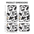 thumbnail image 2 of LAKIMCT Moo Milk Cow Car Mats, Neoprene Front Rear Floor Mats for Cars, Waterproof Anti-Slip Car Floor Mats Full Set, Universal(4 Pcs), 2 of 6