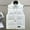 01White, variant on Vest for Men Men Winter Coat Padded Vest Warm Hooded Thick Vest Tops Green XL