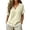 01-Beige, variant on Women's Cotton Linen V Neck Fringe Trim Short Sleeve Blouse Loose Boho Tops Casual Summer Beach Wear