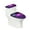 Butterfly Rose, variant on HELLHERO Christmas Universal Toilet Lid Cover Soft Elastic Bottom Stretchy Fabric Lid Cover Set for Toilet Elastic Edge Bathroom Supplies Washable 17x21 Inches