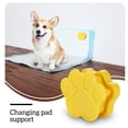 thumbnail image 4 of Montaje de pared PEE PADE SITURENDO Auto adhesivo Potty Training Stick Puerta Hogar Corrección Herramientas Universal Mascotas grandes suministros Amarillo PAW 1 par Jumpingount PT000709-02B, 4 of 7