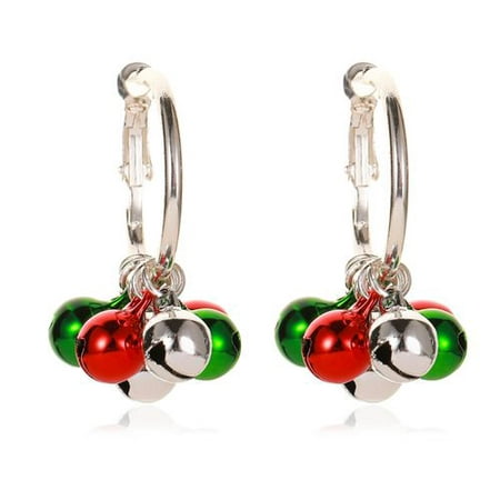 Michellem Handmade Christmas Dangle Hook Earrings, Holiday Party Drop Earrings, Christmas Gift Idea, Small Cute Christmas Costume Jewelry for Ladies
