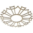 thumbnail image 2 of 26"OD x 9 1/8"ID x 3/8"T Augustus Wood Fretwork Pierced Ceiling Medallion, Hickory, 2 of 3