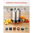thumbnail image 4 of STAWAY 21 QT Stainless Steel Canning Pot with Rack & Glass Lid - Extra Large Capacity, Induction Compatible, Easy Clean, Perfect for Home Canning & Preserves, 4 of 9