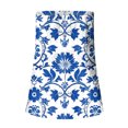 thumbnail image 3 of idosla Womens Smocked Strapless Bandeau Tank Tops Floral Tube Tops Backless Bandeau Tunic Tops Sleeveless Shirts (Blue, M), 3 of 4