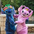 thumbnail image 2 of Disfraz de mascota de cosplay de Lilo y Stitch azul, personaje de dibujos animados de moda, ropa de carnaval de animales de Disney, regalo de cumpleaños, 2 of 5