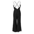 thumbnail image 6 of GZWYHT Sets for Women Jumpsuits for Women Women V Neck Strap Jumpsuit Sleeveless Lace Embroidery Suits Club Wear Rompers Lounge Sets for Women Summer Sets for Women Black L, 6 of 6