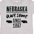 thumbnail image 3 of Inktastic Nebraska Awesome Since 1867 Boys or Girls Toddler T-Shirt, 3 of 4