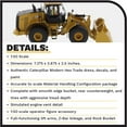 thumbnail image 4 of Diecast Masters 1:50 Caterpillar 972 XE Wheel Loader | High Line Series Cat Trucks & Construction Equipment | 1:50 Scale Model Diecast Collectible Model 85683, 4 of 9
