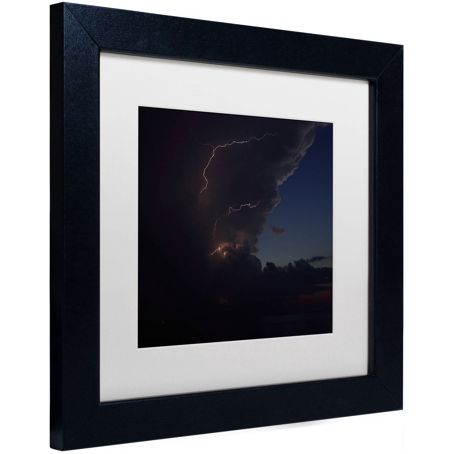 Trademark Fine Art "Sunset Thunderhead #2" Canvas Art by Kurt Shaffer, White Matte, Black Frame