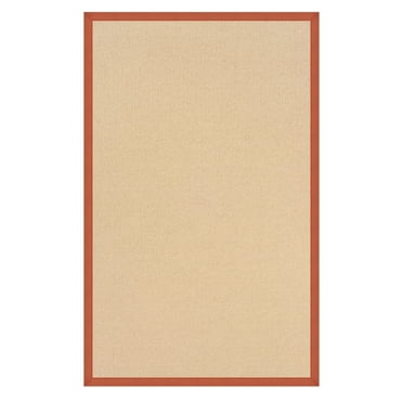 Linon Athena Border Natural Traditional Area Rug