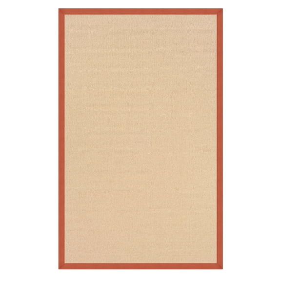 Linon Athena Border Natural Traditional Area Rug