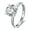 WGold 1Carat, variant on Amore Engagement Ring Women 1, 2 or 3Ct Topaz Sterling Ginger Lyne Collection