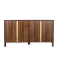 thumbnail image 5 of Freestanding Storage Cabinet with 4 Doors & 4 Open Shelves, Entryway Floor Sideboard for Living Room, Bedroom, Office, Durable Particle Board Design, Easy Assembly & Maintenance, 5 of 9