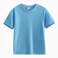 thumbnail image 4 of TOWED22 Kids Boys T-Shirts Short Sleeve Crew Neck Tees Print Tops(Light Blue,5-6 Y), 4 of 8