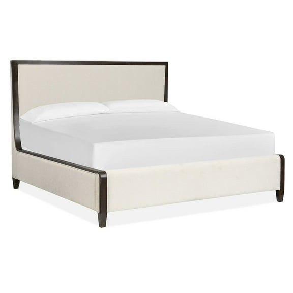 Magnussen Home Rowan Espresso King Upholstered Panel Bed