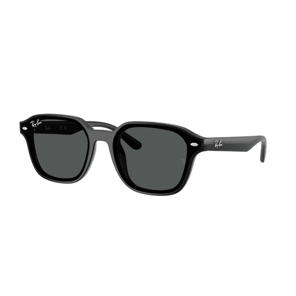 RAY-BAN RB4458D RB4458D Square Shape Sunglasses Polished-Black Frame | Dark Grey Lens 65mm