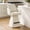 Cream, variant on Spruce & Spring 26" Counter Height Swivel Bar Stools with Arms, Upholstered Chenille Seat & Back for Kitchen Island & Home Bar, Green Fabric